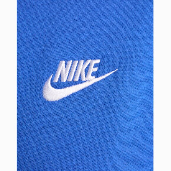 Nike Sportswear Club Fleece Pullover Hoodie Royal Blue Unisex Adult - Picture 8 of 14